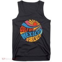 Gulf Of Mexico Forever Sunset Beach Vacation America Tank Top thumb 0