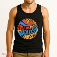 Gulf Of Mexico Forever Sunset Beach Vacation America Tank Top thumb 3