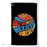 Gulf Of Mexico Forever Sunset Beach Vacation America Golf Towel thumb 0