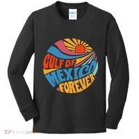 Gulf Of Mexico Forever Sunset Beach Vacation America Kids Long Sleeve Shirt thumb 0