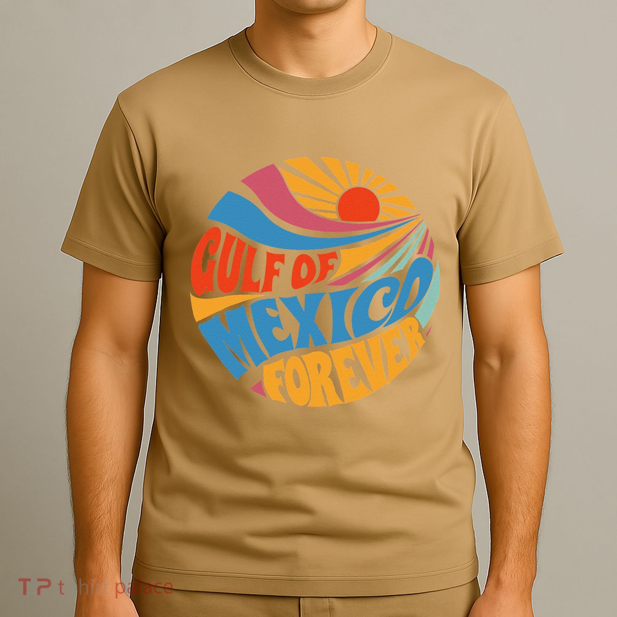 Gulf Of Mexico Forever Sunset Beach Vacation America T-Shirt