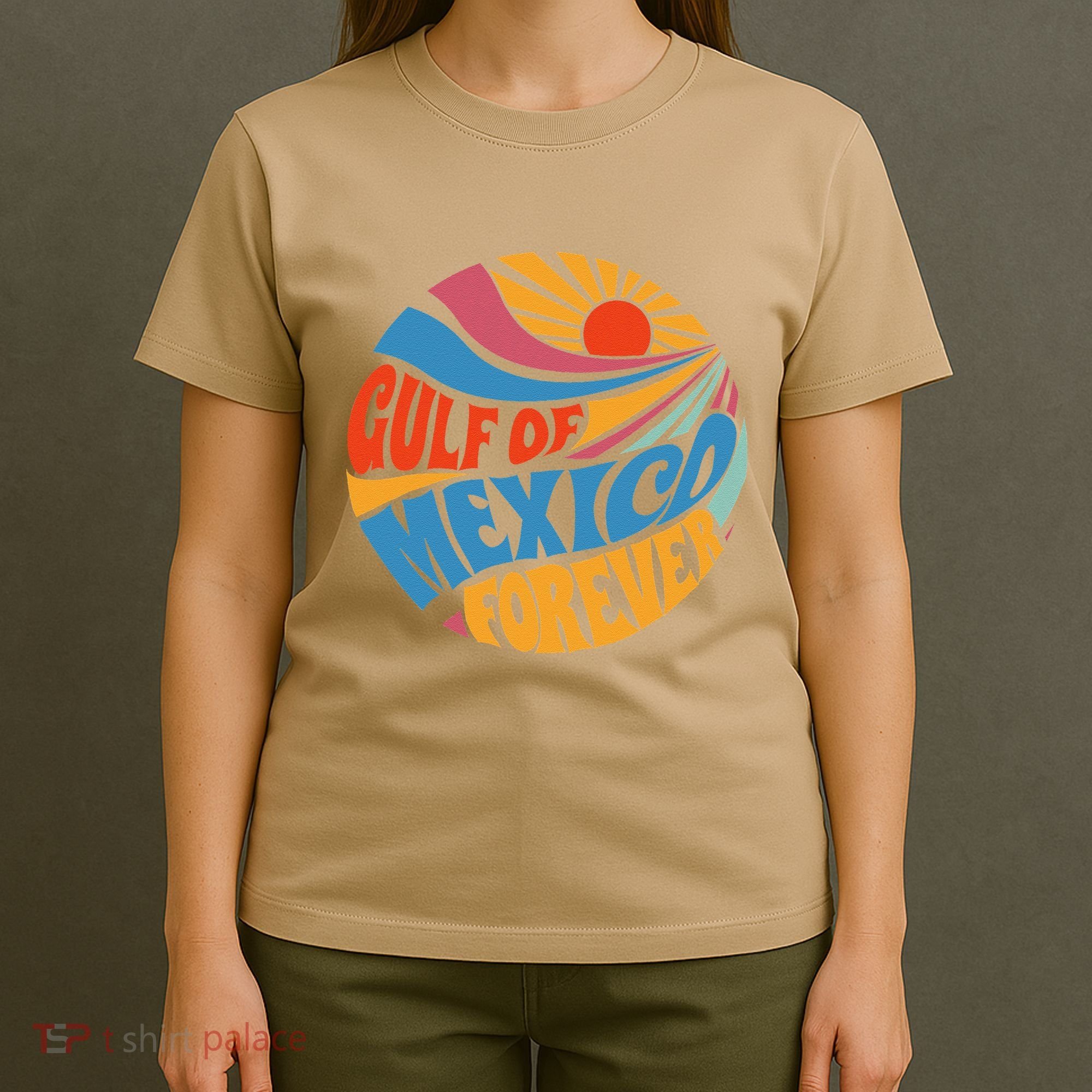 Gulf Of Mexico Forever Sunset Beach Vacation America T-Shirt