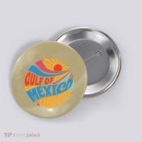 Gulf Of Mexico Forever Sunset Beach Vacation America Button thumb 0