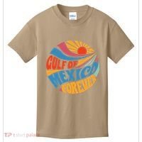 Gulf Of Mexico Forever Sunset Beach Vacation America Kids T-Shirt thumb 0