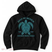 Gulf Of Mexico Turtle Foxtrot Delta Tango EST 1550  Hoodie thumb 0