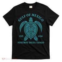 Gulf Of Mexico Turtle Foxtrot Delta Tango EST 1550  T-Shirt thumb 0