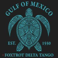 Gulf Of Mexico Turtle Foxtrot Delta Tango EST 1550  Beanie thumb 2