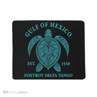 Gulf Of Mexico Turtle Foxtrot Delta Tango EST 1550  Mousepad