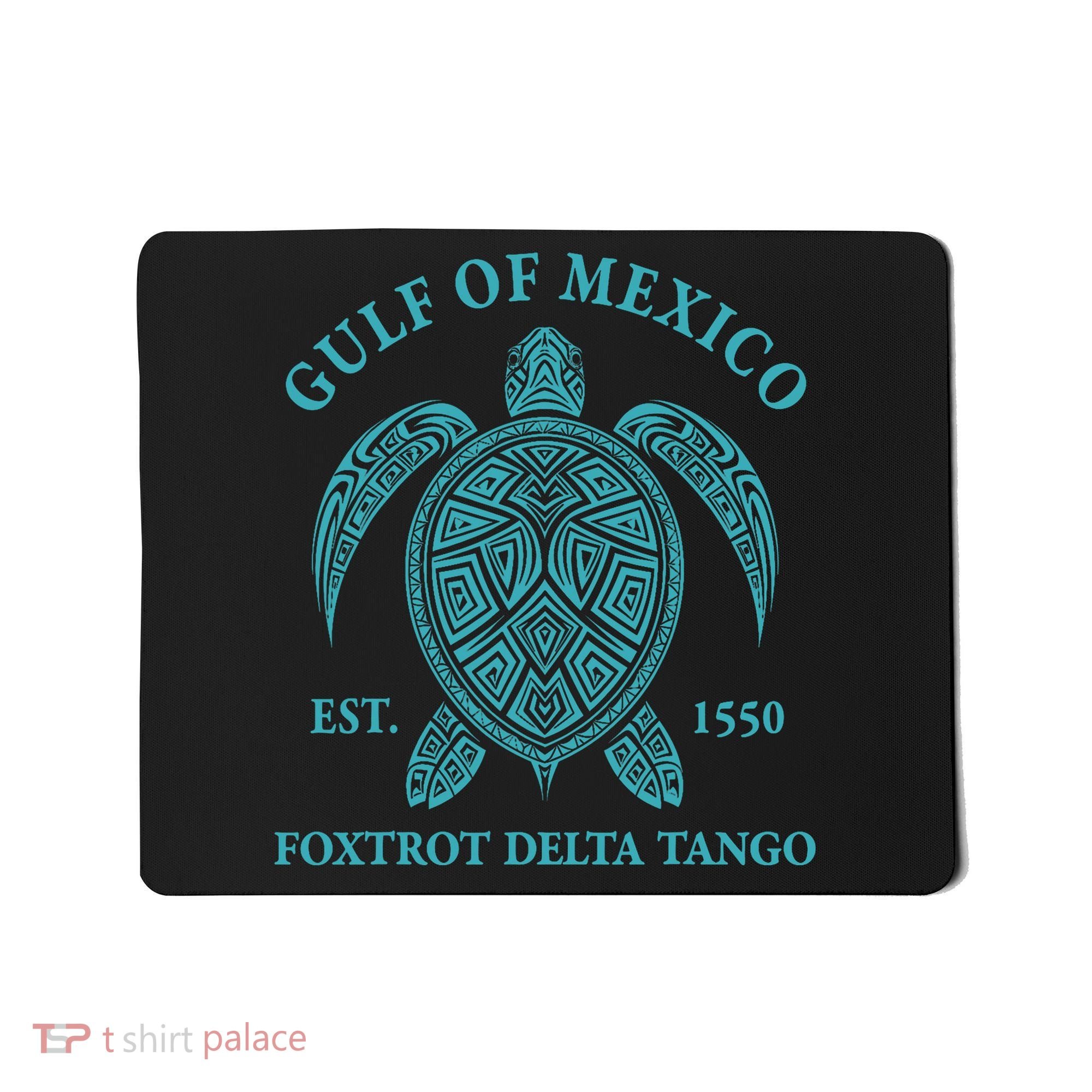 Gulf Of Mexico Turtle Foxtrot Delta Tango EST 1550  Mousepad