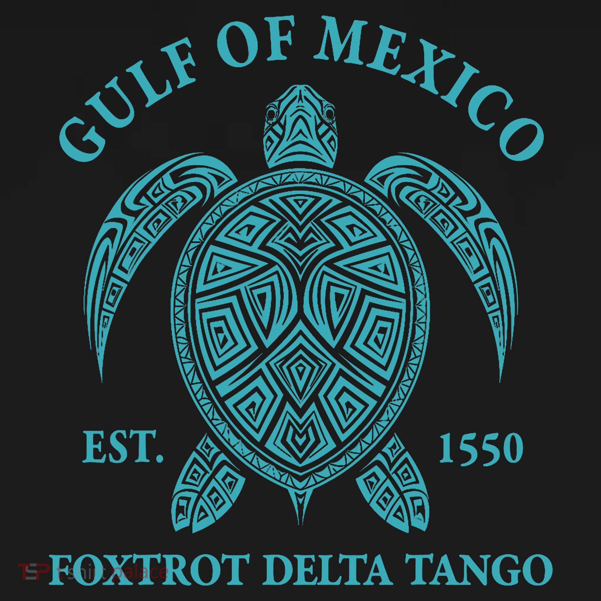 Gulf Of Mexico Turtle Foxtrot Delta Tango EST 1550  Women's Tank Top