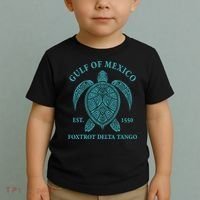 Gulf Of Mexico Turtle Foxtrot Delta Tango EST 1550  Toddler T-Shirt thumb 2