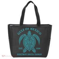 Gulf Of Mexico Turtle Foxtrot Delta Tango EST 1550  Tote Bag thumb 0