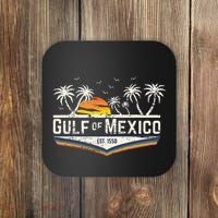 Gulf Of Mexico Since 1550 Florida Beach Gulf Coast Coaster thumb 0