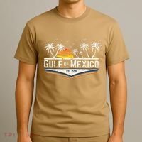 Gulf Of Mexico Since 1550 Florida Beach Gulf Coast T-Shirt thumb 3