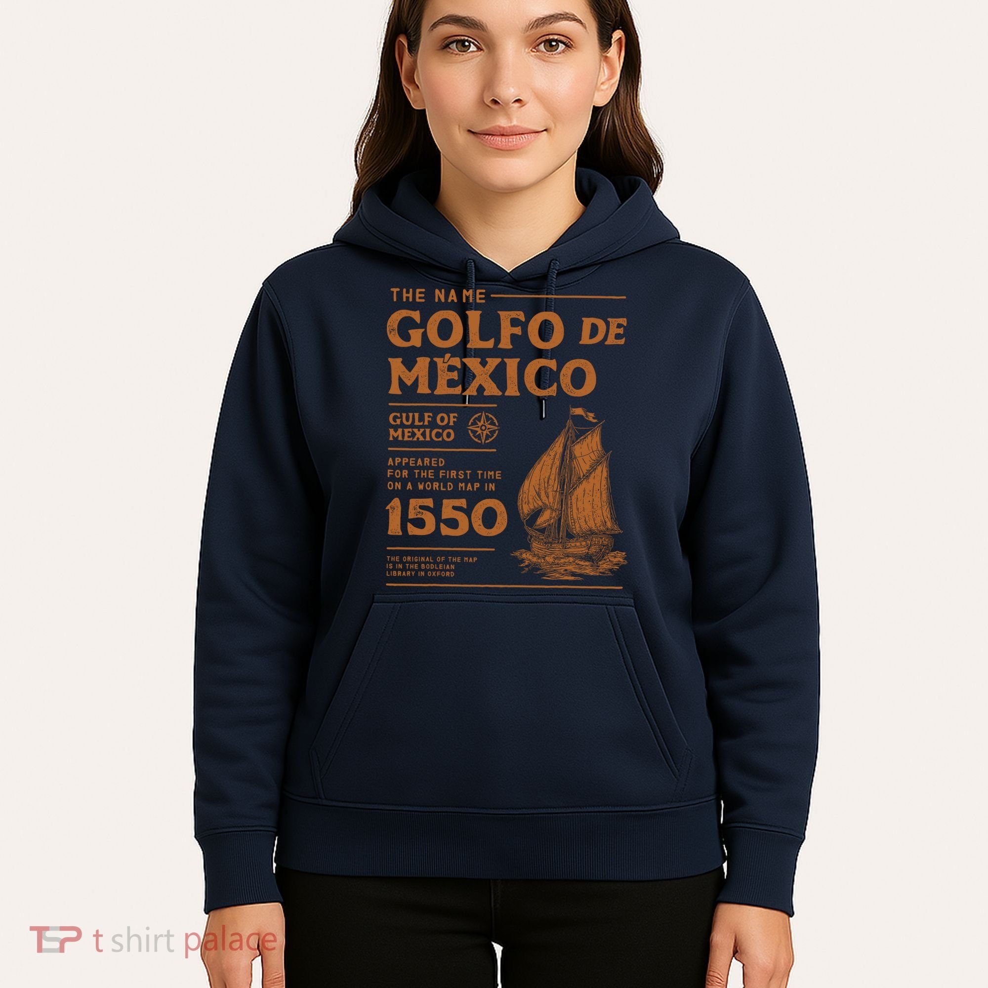 Gulf Of Mexico First Map Since 1550 Hoodie