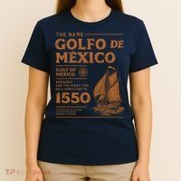 Gulf Of Mexico First Map Since 1550 T-Shirt thumb 4