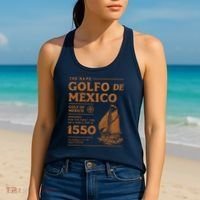 Gulf Of Mexico First Map Since 1550 Women's Tank Top thumb 2