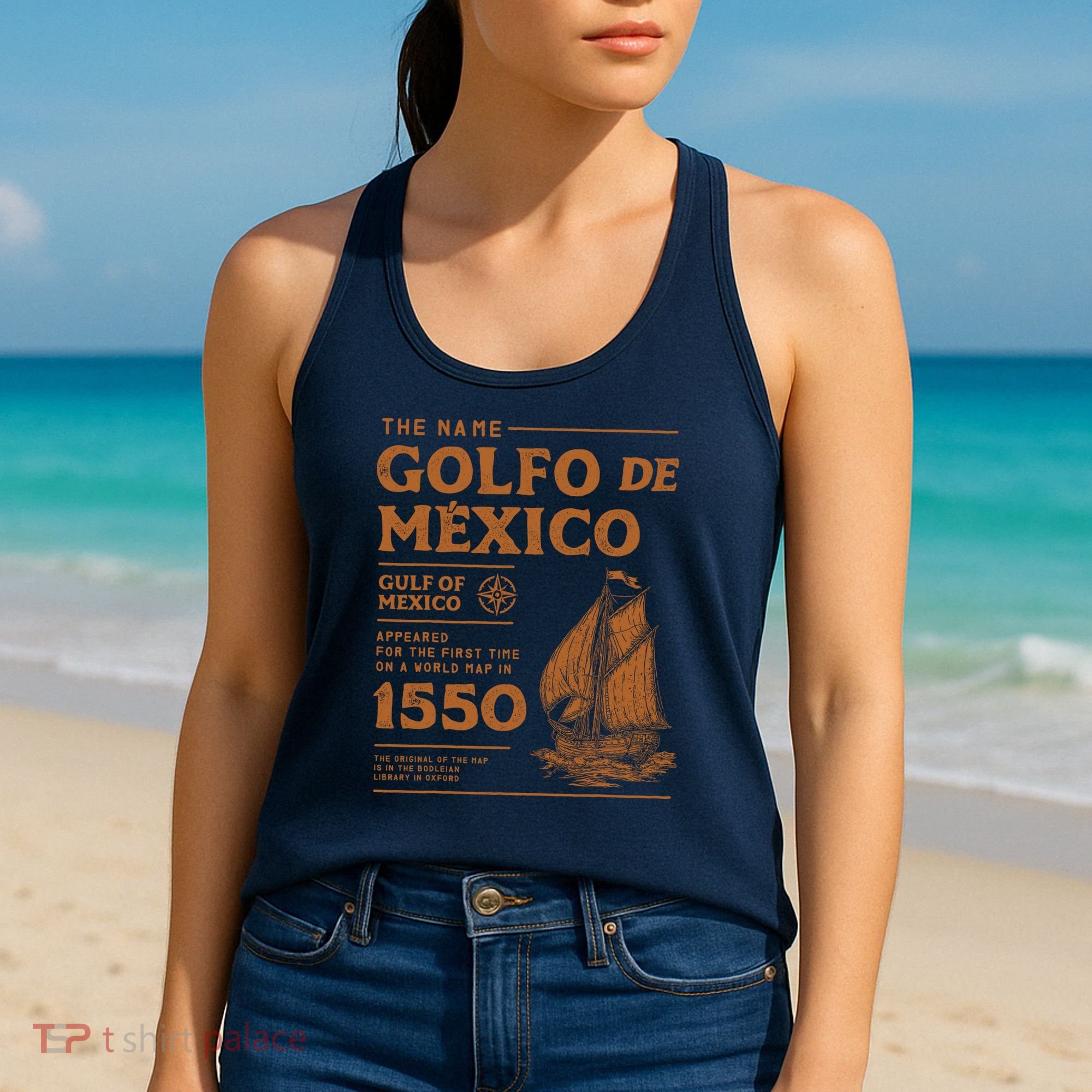 Gulf Of Mexico First Map Since 1550 Women's Tank Top