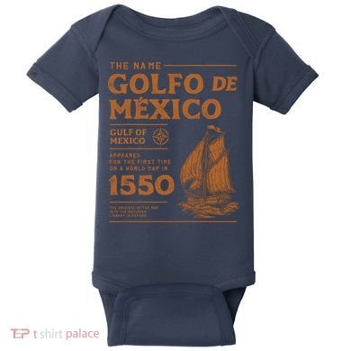 Gulf Of Mexico First Map Since 1550 Baby Bodysuit