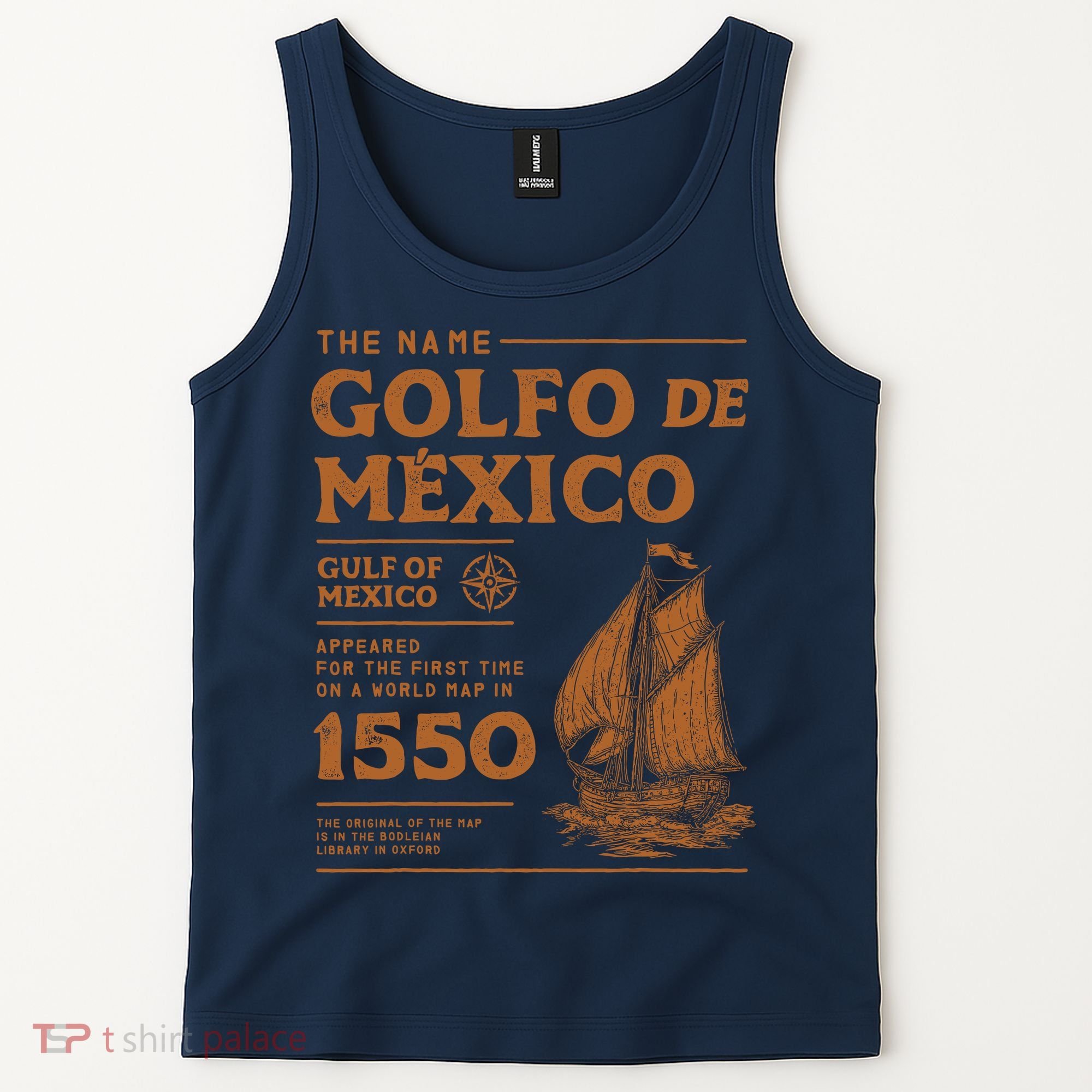 Gulf Of Mexico First Map Since 1550 Tank Top