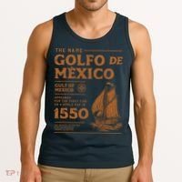 Gulf Of Mexico First Map Since 1550 Tank Top thumb 3