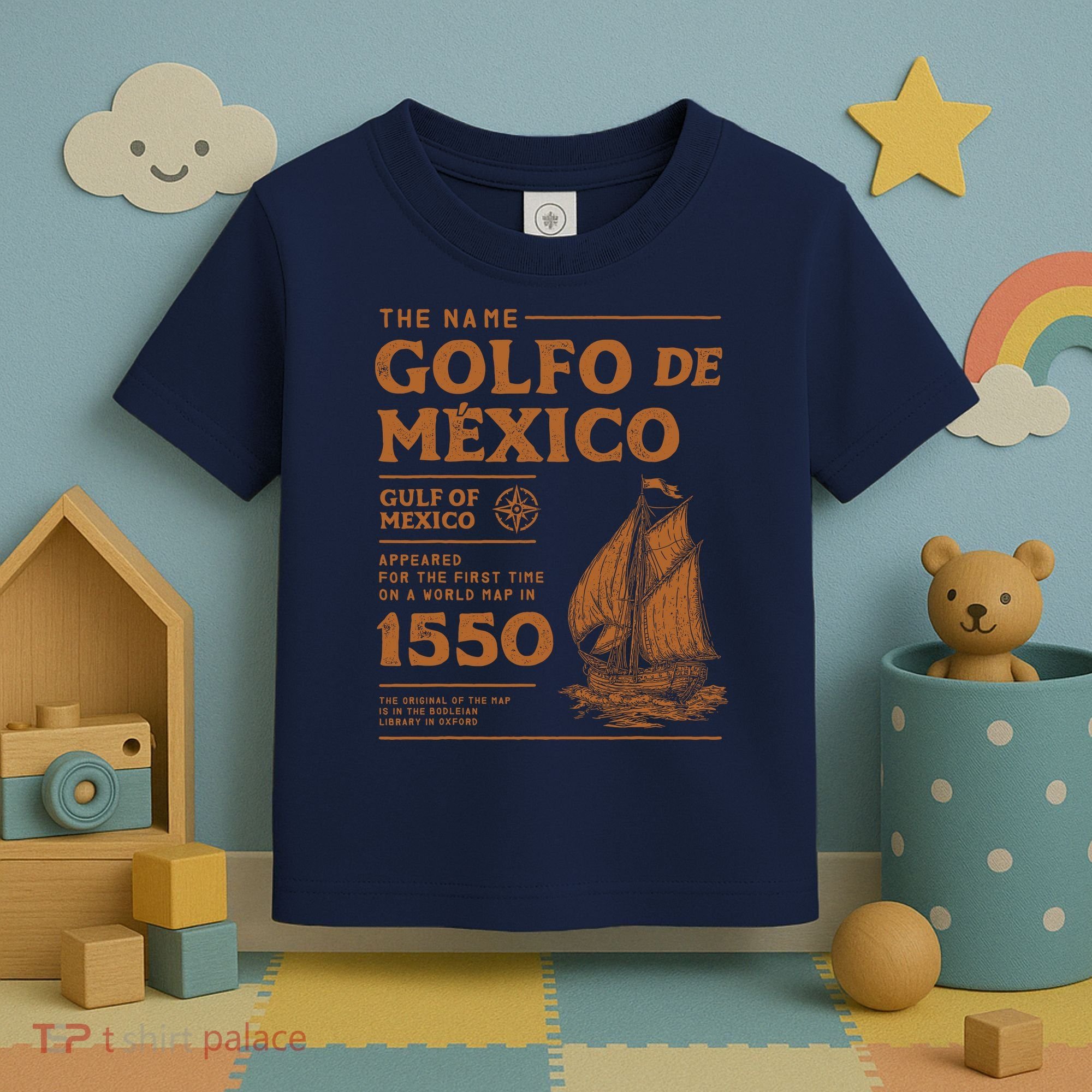 Gulf Of Mexico First Map Since 1550 Toddler T-Shirt
