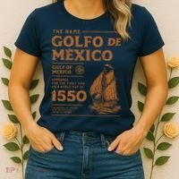 Gulf Of Mexico First Map Since 1550 Women's T-Shirt thumb 2