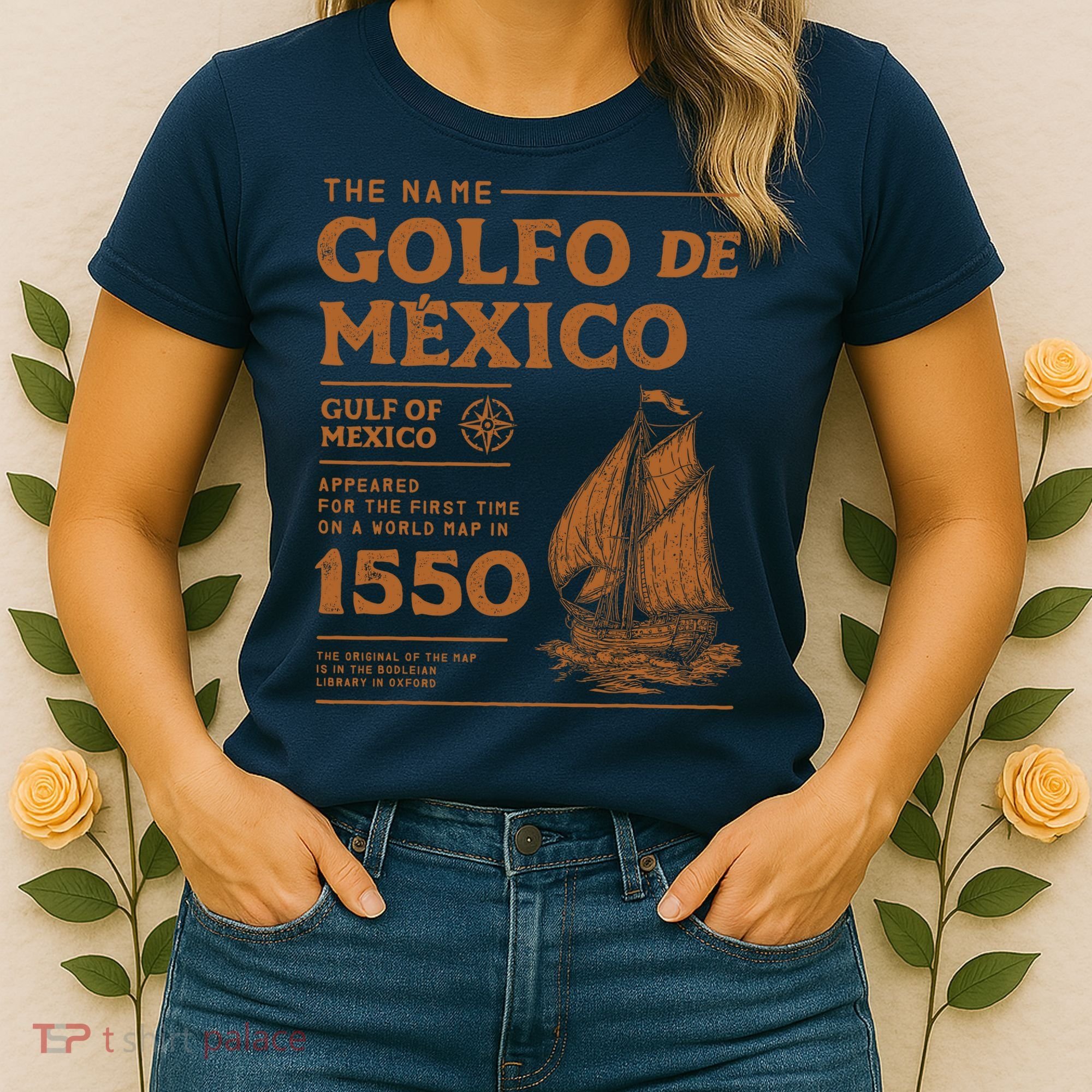 Gulf Of Mexico First Map Since 1550 Women's T-Shirt