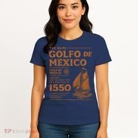 Gulf Of Mexico First Map Since 1550 Women's T-Shirt thumb 4