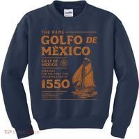 Gulf Of Mexico First Map Since 1550 Kids Sweatshirt thumb 0
