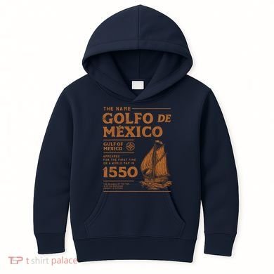Gulf Of Mexico First Map Since 1550 Kids Hoodie