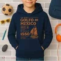 Gulf Of Mexico First Map Since 1550 Kids Hoodie thumb 2