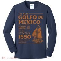 Gulf Of Mexico First Map Since 1550 Kids Long Sleeve Shirt thumb 0