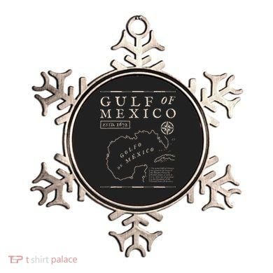 Gulf Of Mexico 1672 Historic Map Ornament