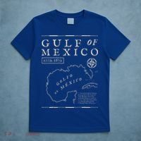 Gulf Of Mexico 1672 Historic Map T-Shirt thumb 5