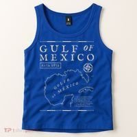 Gulf Of Mexico 1672 Historic Map Tank Top thumb 2