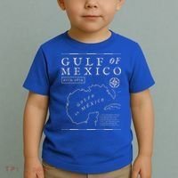 Gulf Of Mexico 1672 Historic Map Toddler T-Shirt thumb 2