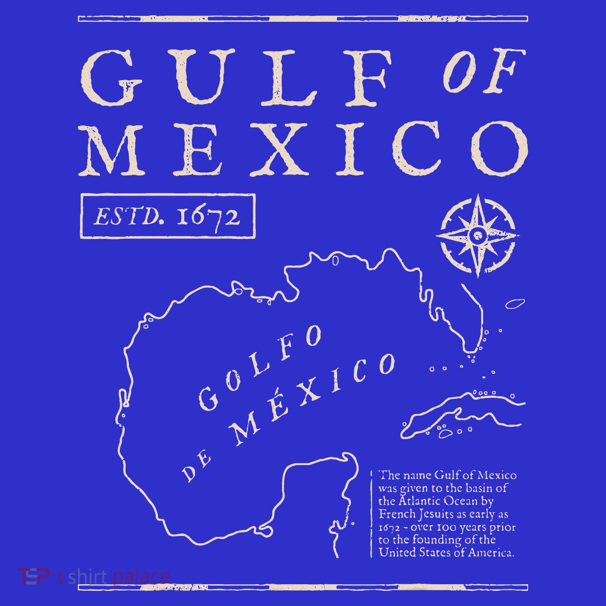 Gulf Of Mexico 1672 Historic Map Visor