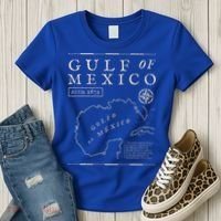 Gulf Of Mexico 1672 Historic Map Women's T-Shirt thumb 3