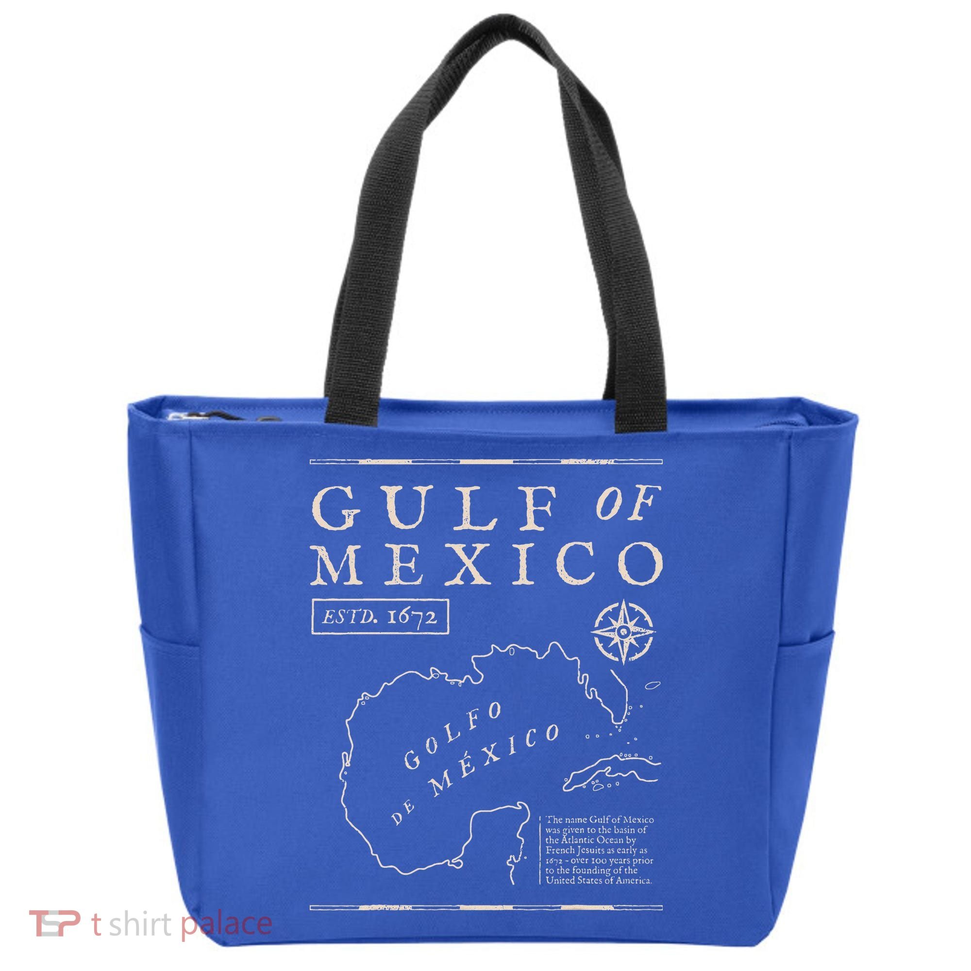 Gulf Of Mexico 1672 Historic Map Tote Bag
