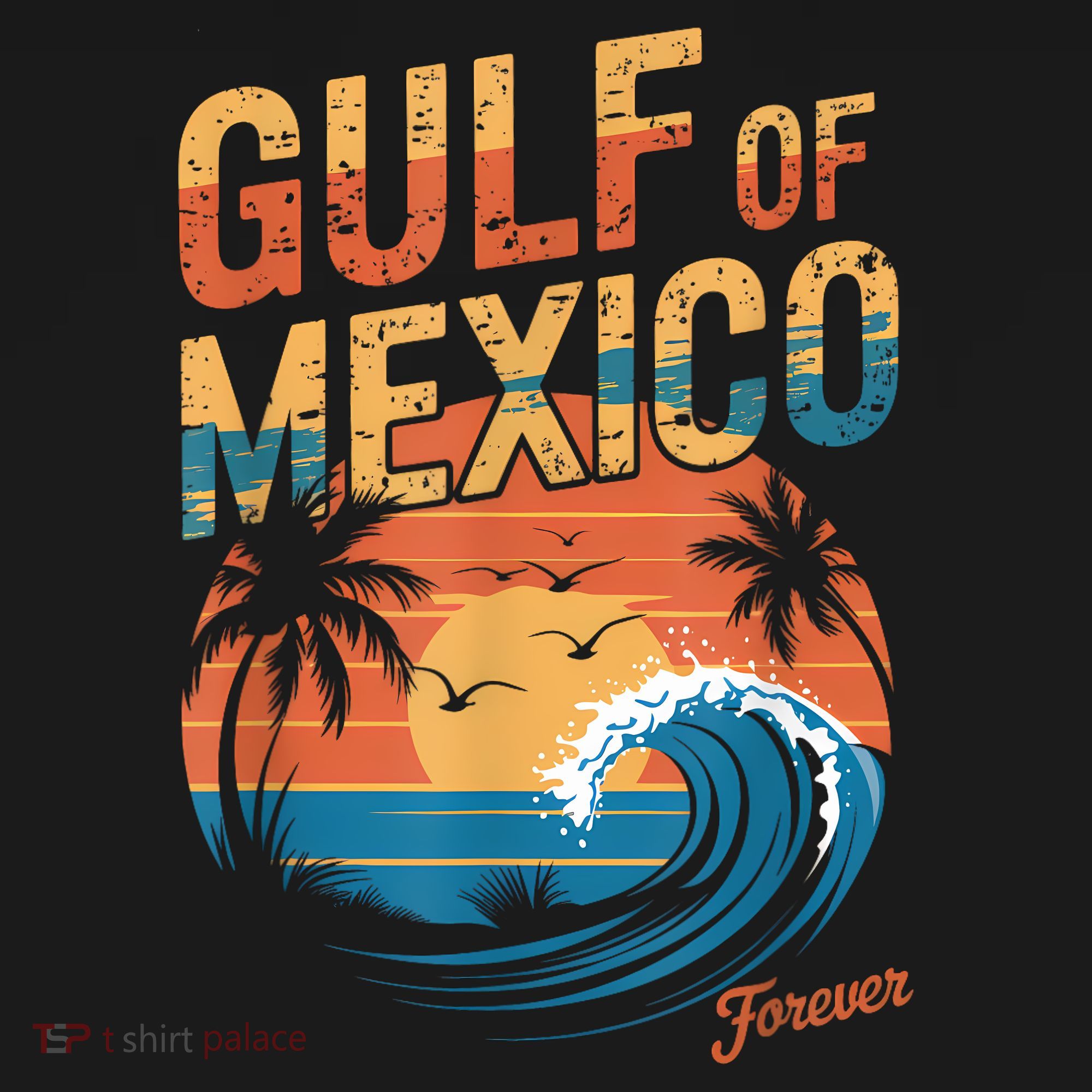 Gulf Of Mexico Forever Retro Vintage Gulf Of Mexico T-Shirt