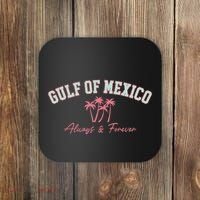 Gulf Of Mexico Always Forever Coastal Love Palms Coaster thumb 0