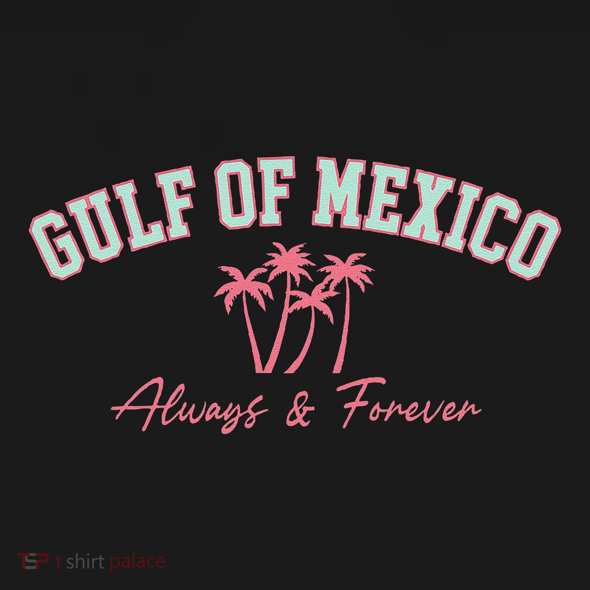 Gulf Of Mexico Always Forever Coastal Love Palms Women's Hoodie