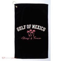 Gulf Of Mexico Always Forever Coastal Love Palms Golf Towel thumb 0