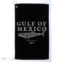 Gulf Of Mexico Whale Shark Golf Towel thumb 0
