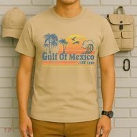 Gulf Of Mexico Est 1550 Retro Vintage Beach T-Shirt thumb 6