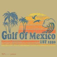 Gulf Of Mexico Est 1550 Retro Vintage Beach T-Shirt thumb 7