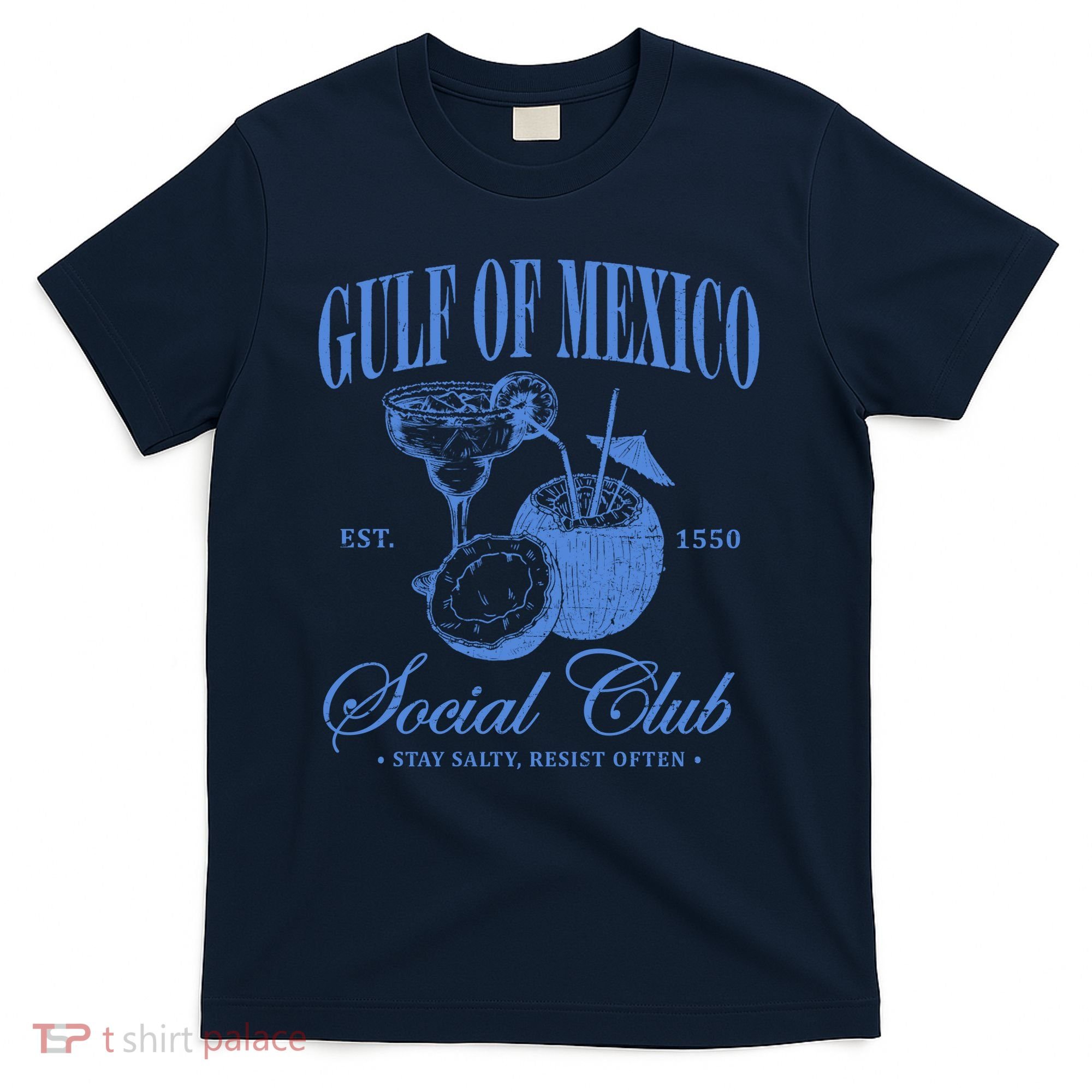 Gulf Of Mexico Vintage Social Club Est 1550 T-Shirt
