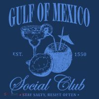 Gulf Of Mexico Vintage Social Club Est 1550 T-Shirt thumb 7