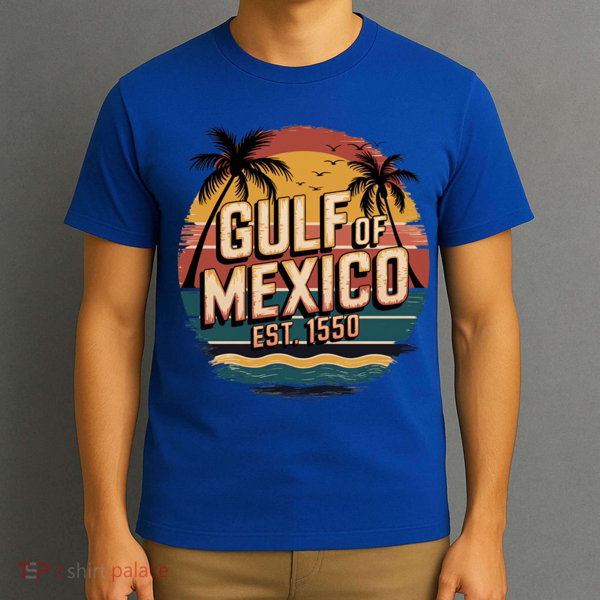 Gulf Of Mexico Retro Vintage EST 1550  T-Shirt